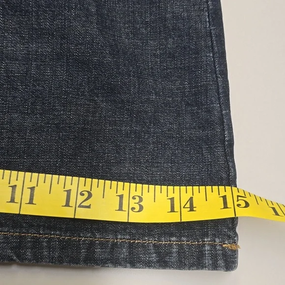 Jeanology Collection Classic Dark Blue Wide Leg Jeans, Sz12 - Picture 11 of 12